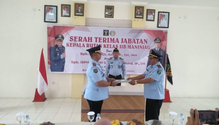 Mantan Kasi Kegiatan Kerja Lapas Pemuda Kelas II A Madiun Jabat Karutan Kelas II B Maninjau