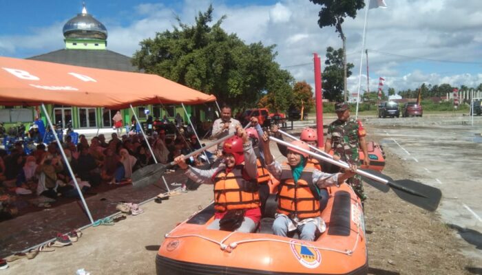GNI, BPBD Padang dan Basarnas Gelar Simulasi Kesiapsiagaan Bencana Hidrometeorologi Banjir