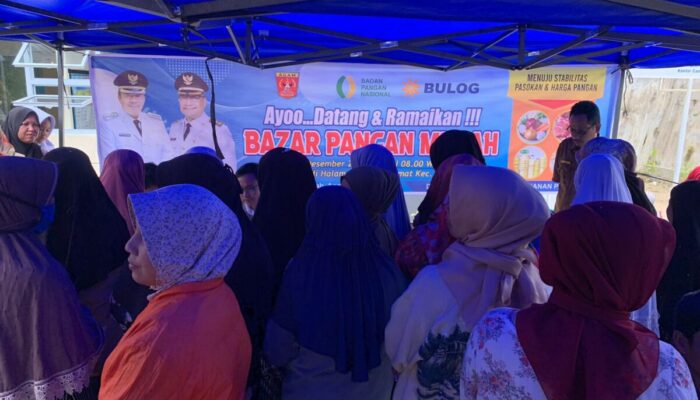 Ringankan Beban Warga, Dinas Perikanan dan Ketahanan Pangan Agam Gelar Bazar Sembako Murah