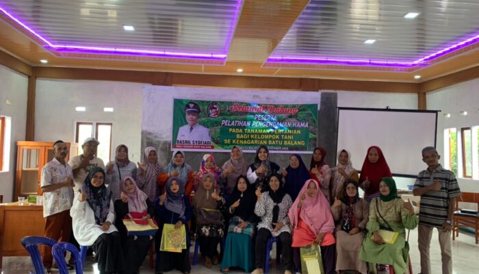 Tingkatkan Produktivitas Pertanian, Wali Nagari Batu Balang Gelar Pelatihan Pada Kelompok Tani