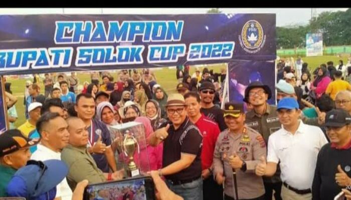 Kalahkan X Koto Singkarak 1-0, Gunung Talang Solok Juara Bupati Cup 2022