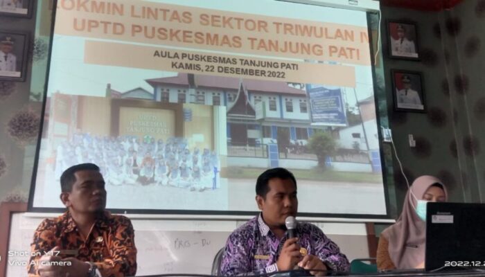 Bahas Kinerja Triwulan IV, Puskesmas Tanjung Pati Gelar Lokmin Lintas Sektor