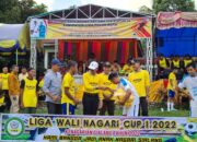 Bupati Lima Puluh Kota Hadiri Penutupan Turnamen Sepakbola Wali Nagari Cup 1 Nagari Sialang 2022