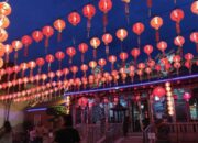 Meriahnya Lampion Imlek di Kawasan Pondok, Kota Padang Seperti di Film Mandarin