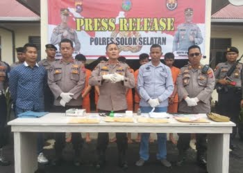 Obat Terlarang Lagi! 4 Pelaku Penyalahgunaan Narkoba Diringkus Polres Solok Selatan