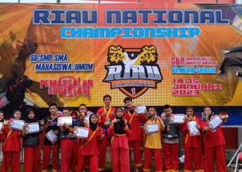 Raih 4 Medali Emas, Santri Kauman Padang Panjang Pesilat Terbaik di Kejurnas Pencak Silat Riau Championship I