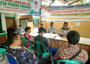 Antisipasi Kemiskinan Ekstrem di Nagari Ambuang Kapua Sungai Sariak, Wali Nagari Gelar Rakor Bersama Tim Pendata BLT DD