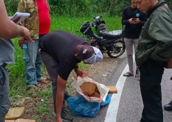 Beberapa Paket Besar Ganja Kering Berceceran di Jalan Raya Papuluh, Wali Nagari Minta Warga Aktif Melapor