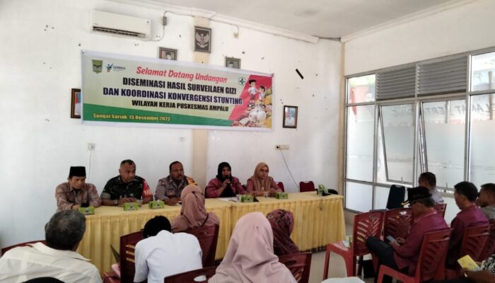 Puskesmas Ampalu VII Koto Gelar Rakor Konvergensi Stunting