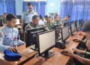 Prajurit TNI AL Lanud Sutan Sjahrir Padang Tes Psikologi dalam Menguasai Senpi