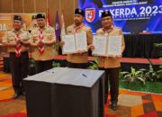 Kanwil Kemenag Sumbar dan Kwarda Pramuka Sumbar Teken Nota Kesepahaman