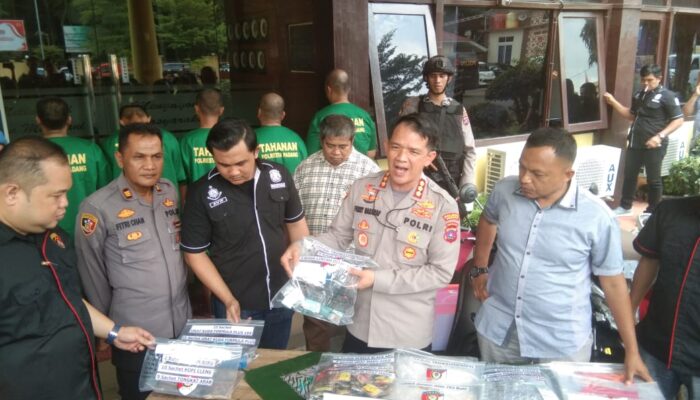 Sepanjang Februari, Polresta Padang Ungkap Kasus Curanmor, Peter, Cabul dan Pelanggaran Lantas