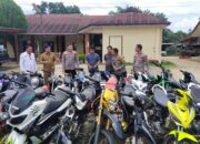 Polsek Sungai Rumbai dan Satlantas Polres Dharmasraya Jaring 34 Kendaraan Bermotor