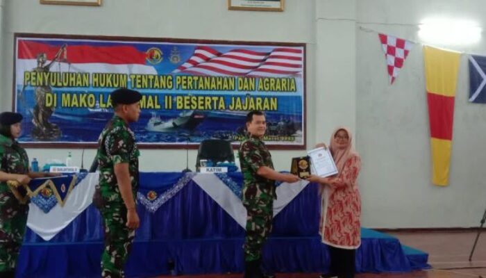 Lantamal II Padang Gelar Penyuluhan Hukum Agraria dan Pertanahan