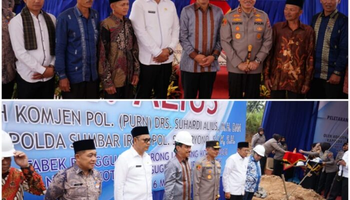 Peletakkan Batu Pertama, Masjid Haji Alius di Nagari Koto Gaek Guguak Dibangun