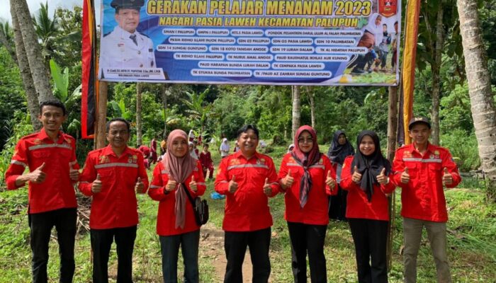 Sukseskan Kurikulum Merdeka, Pemerintah Nagari Pasia Laweh Gelar Gerakan Pelajar Menanam
