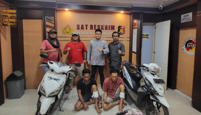 Berawal Penangkapan Narkoba, Dua Residivis Curanmor Didor, Satu DPO