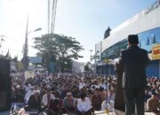 Warga Muhammadiyah Pabasko Salat Id di Halaman Masjid Taqwa