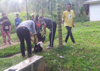 Antusias Sambut Kedatangan Wakil Ketua Komisi V DPRD Sumbar, Warga Jorong Koto Gadang Potong Kambing