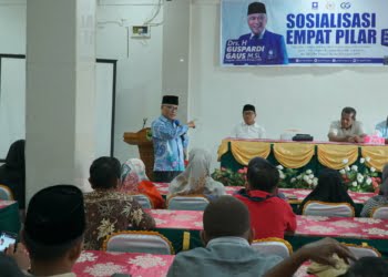 Guspardi Gaus Sosialisasikan Empat Pilar Kepada Wali Nagari dan Wali Korong se- Kecamatan Lubuk Alung
