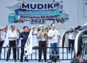 Menteri BUMN Bersama Menteri Perhubungan Lepas Ribuan  Pemudik BUMN dari GBK