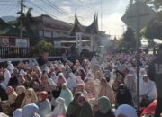 Semarak Idul Fitri di Sumbar, Jemaah Membludak di Halaman Masjid Taqwa Muhammadiyah Padang Panjang