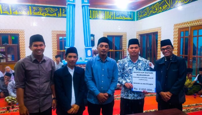 Nagari Lawang Awali Safari Ramadan di Jorong Buayan