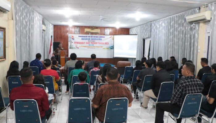 Sambut Paskah Umat Nasrani, Lanud Sutan Sjahrir Padang Laksanakan Ibadah Paskah