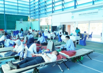 Pegawai PLN UID Sumatera Barat Ramai-ramai Ikut Donor Darah