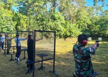 Lanud Sutan Sjahrir Gelar Latihan Menembak Triwulan II Tahun 2023