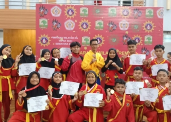 Diperkuat Atlet Santri Ponpes Kauman, Kontingen Tapak Suci Pabasko Juara 3 Kejurwil Sumbar