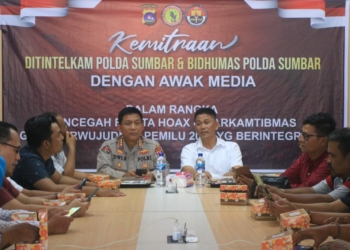 Bidhumas dan Ditintelkam Polda Sumbar Jalin Kemitraan dengan Jurnalis