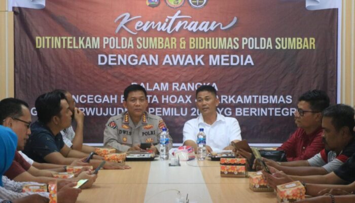 Bidhumas dan Ditintelkam Polda Sumbar Jalin Kemitraan dengan Jurnalis