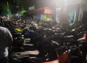 Respon Keluhan Masyarakat, Ratusan Motor Pelaku Balap Liar Berknalpot Bising Dikandangkan Polresta Padang