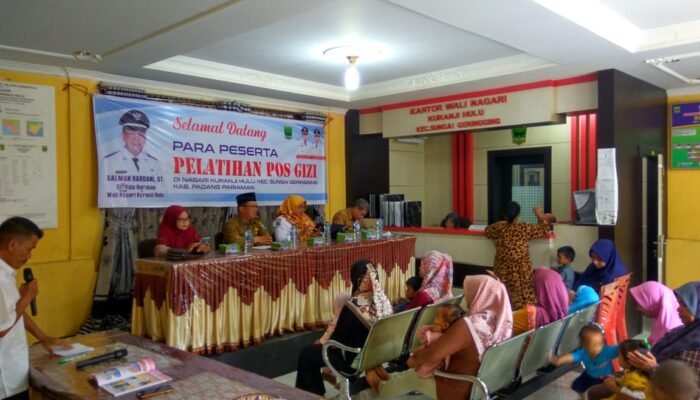 Percepatan Penurunan Stunting, Nagari Kuranji Hulu Adakan Pelatihan Pos Gizi untuk Kader Posyandu