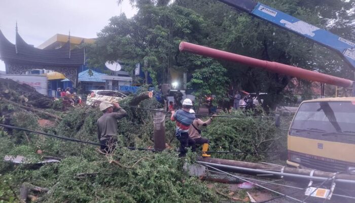 Hujan Badai Terjang Pesisir Sumatera Barat, 183 Ribu Pelanggan PLN Sempat Padam
