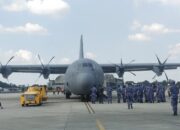 Pesawat Super Hercules Ketiga yang Dipesan Menhan Prabowo dari Amerika Tiba di Tanah Air