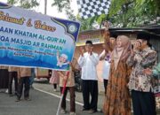 Santri TPQ, TQA dan Anggota Majelis Taklim Masjid Ar Rahman Kubu Marapalam Khatam Al Quran