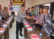 Polres Solsel Sambut Purnawirawan Polri