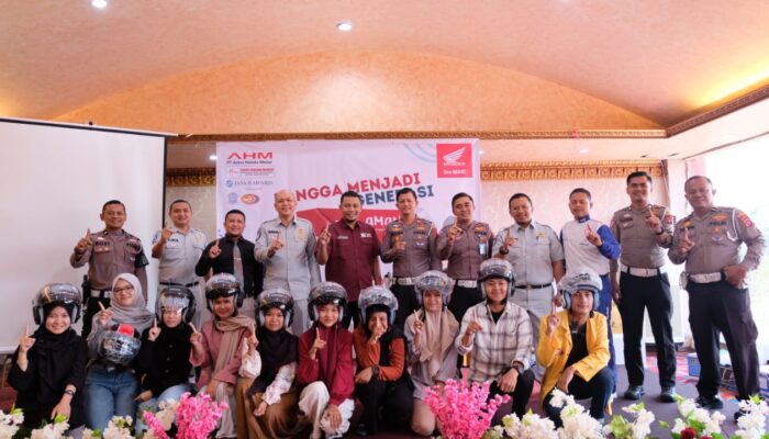 Berikan Pelatihan Safety Riding bagi Mahasiswa UPI , Jasa Raharja Berkolaborasi bersama Astra Honda Motor