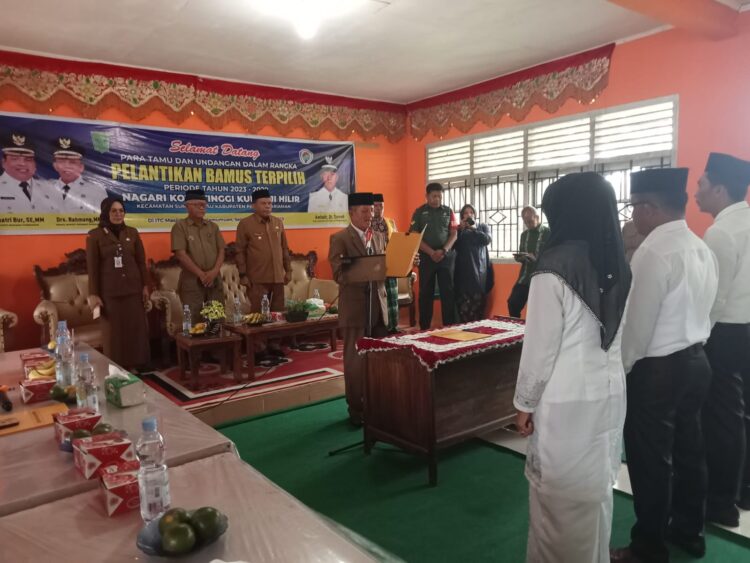 Pelantikan Badan Musyawarah Nagari Koto Tinggi Kuranji Hilir periode 2023-2029 Nagari Koto Tinggi Kuranji Hilir.