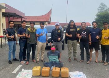 Polres Sijunjung Gagalkan Peredaran Ganja 20 Kg