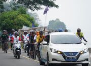 Konvoi Kendaraan Listrik Meriahkan Minangkabau Basapeda Salingka Danau Singkarak 2023