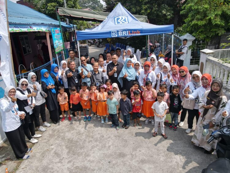 Peresmian PAUD Cinta Kasih Ibu Padang pada Jumat (20/10) lalu. BRI RO Padang melalui program BRILinker telah membantu renovasi sekolah itu. DOK AFRIANITA