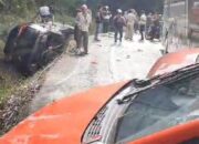 Rem Blong, Bus Ratu Mulya Hantam Enam Kendaraan di Sitinjau Laut