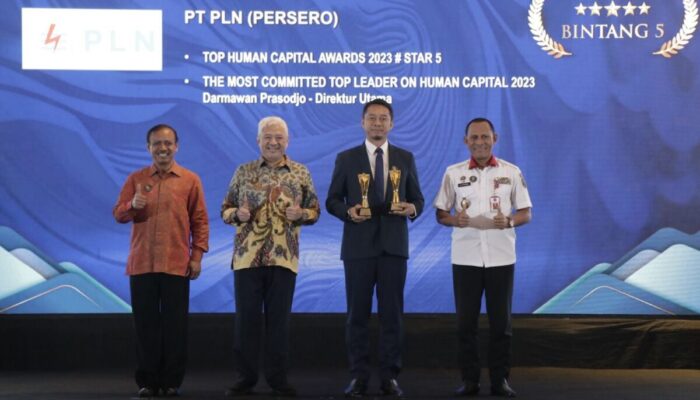 Penghargaan Bisnis Bergengsi 2023: PLN Raih Top Human Capital Awards #star 5, Dirut Darmawan Prasodjo Top Leaders