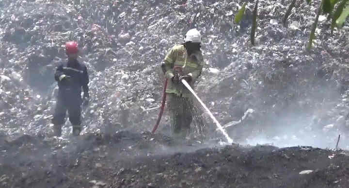 Kebakaran TPA Troketon Padam