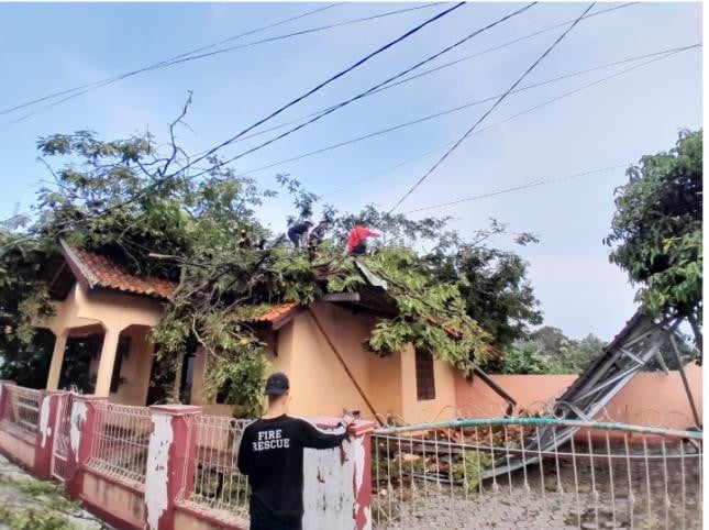 Kondisi rumah warga terdampak angin kencang di Kabupaten Pandeglang, Banten pada Kamis (26/10).
Sumber Foto: BPBD Kabupaten Pandeglang