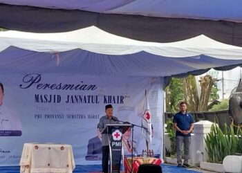 Diresmikan Jusuf Kalla, Masjid Jannatul Khair Berdiri Megah di Komplek Gedung PMI Sumatera Barat
