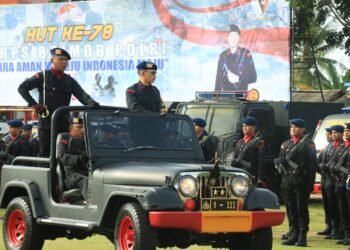 Kapolda Suharyono Pimpin Upacara dan Syukuran HUT Korps Brimob Polri Ke-78